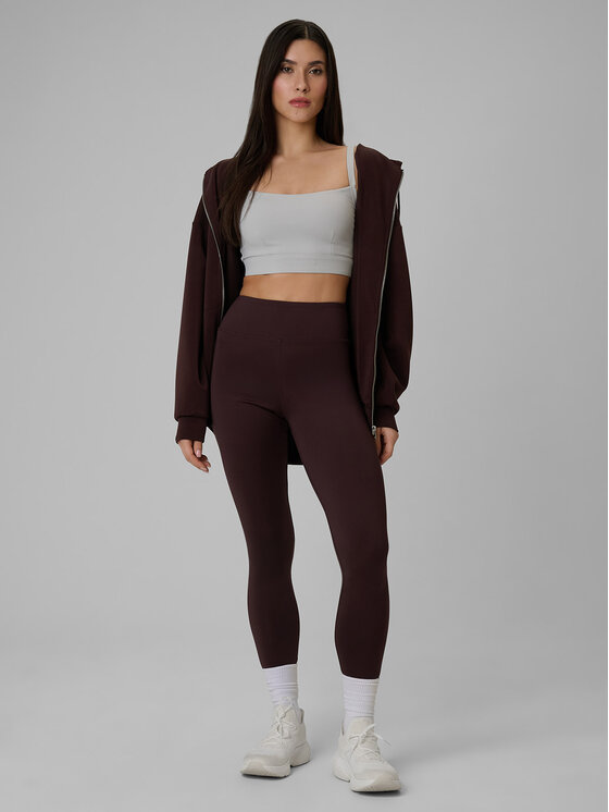 4F 4F Legginsy EVERYWEAR Brązowy ciemny Slim Fit