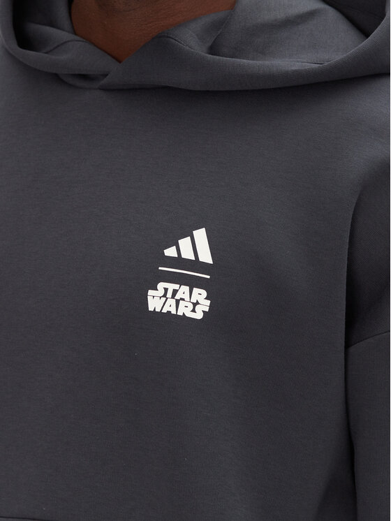 adidas adidas Majica dugih rukava Star Wars The Mandalorian™ JI5720 Siva Regular Fit