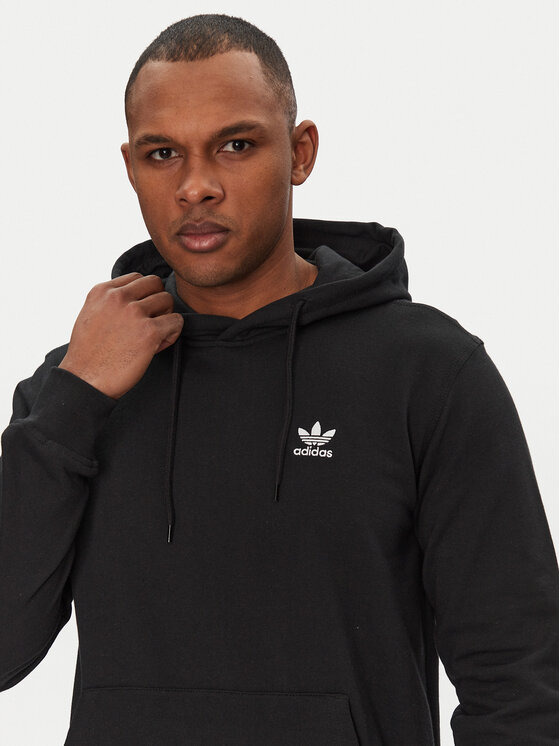 adidas adidas Mikina Trefoil Essentials JD2404 Černá Regular Fit