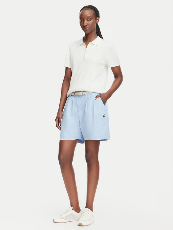 Beverly Hills Polo Club Beverly Hills Polo Club Šortky z materiálu P-SS26W-B576580 Modrá Regular Fit