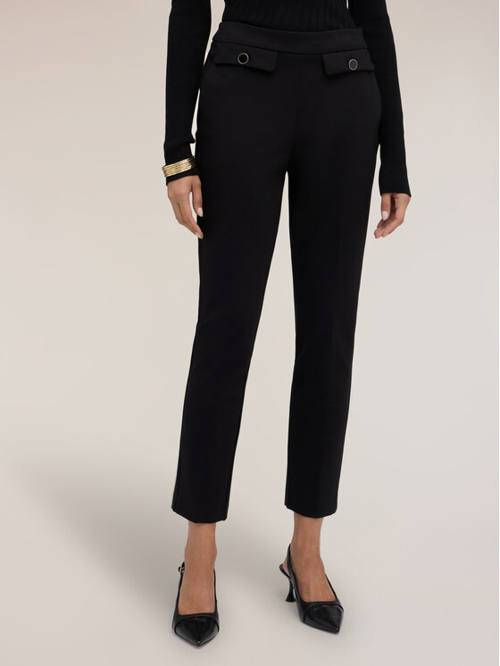 Motivi Motivi Spodnie materiałowe P05JQ004851N033 Czarny Slim Fit