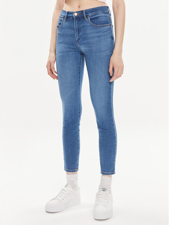 Wrangler Jeans hlače 112350940 Modra Skinny Fit
