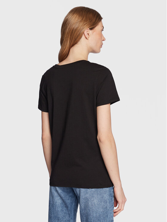 T-shirt W3RI01 K9RM1 Nero Regular Fit