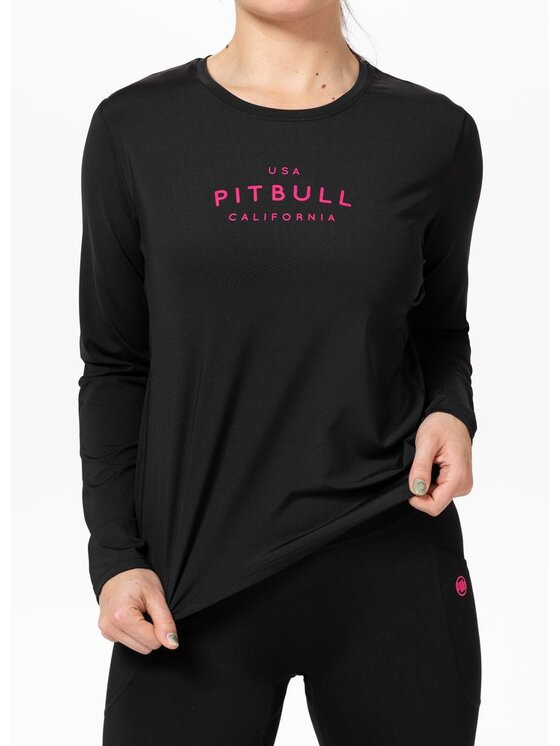 PITBULL PITBULL Koszulka techniczna AVENIDA Czarny Regular Fit