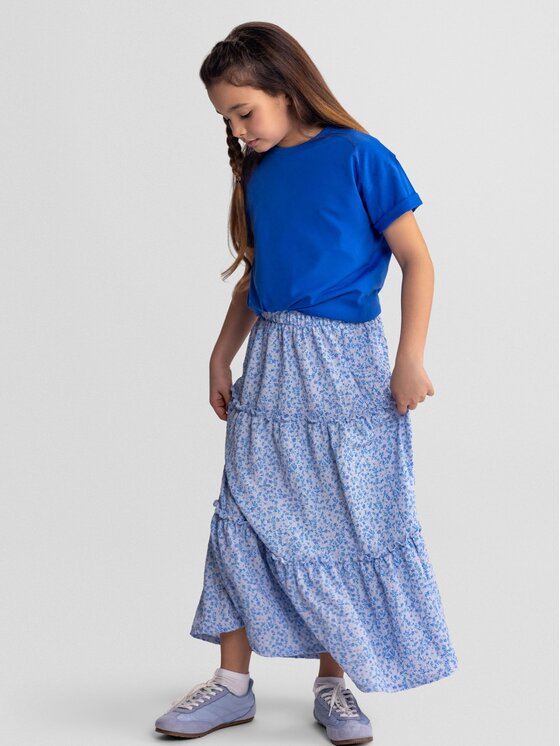 minoti minoti Spódnica maxi 30SKIRT151 Niebieski Regular Fit