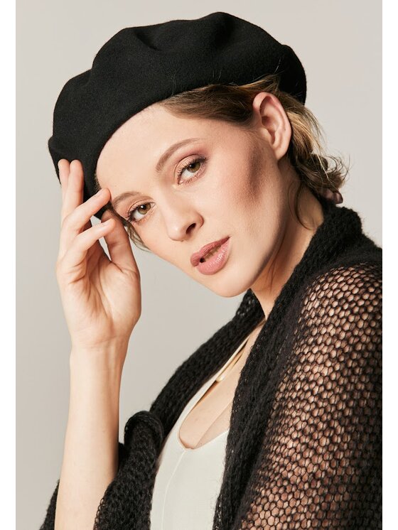 YOU by Tokarska YOU by Tokarska Beret Serce Czarny