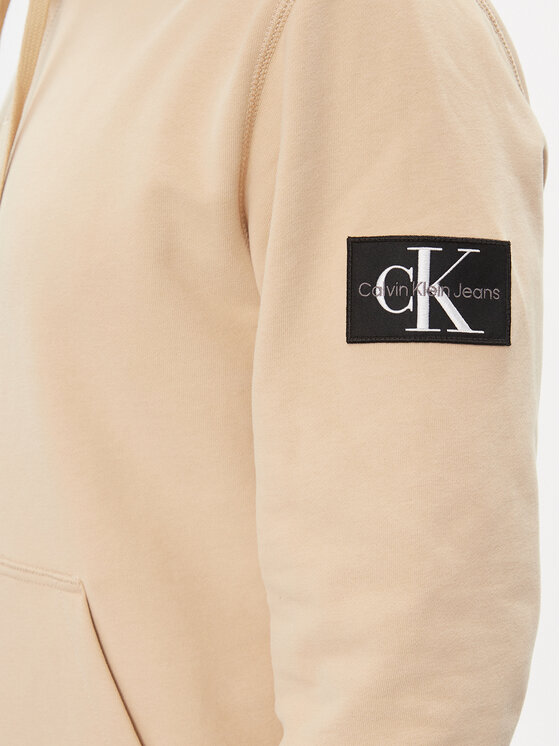 Calvin Klein Jeans Calvin Klein Jeans Džemperis Badge Hoodie J30J323430 Smėlio Regular Fit