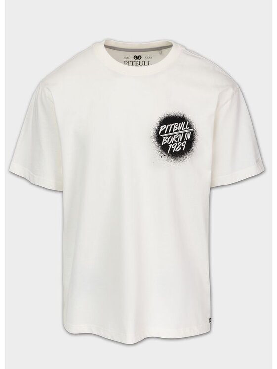 PITBULL PITBULL T-Shirt GRAFFITI Biały Regular Fit