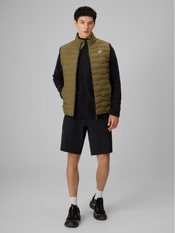 4F 4F Kamizelka TREKKING Khaki Regular Fit