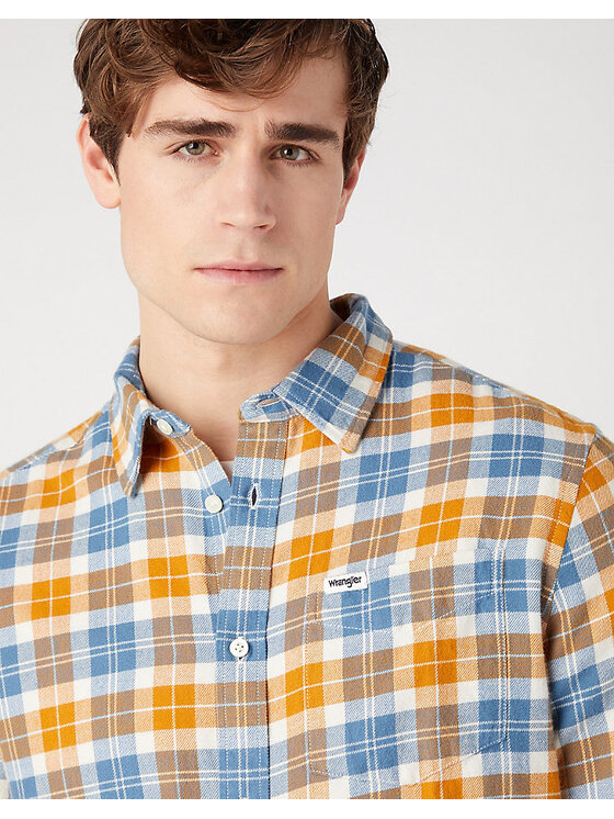 Wrangler Wrangler Camicia 1 POCKET SHIRT Multicolore Regular Fit