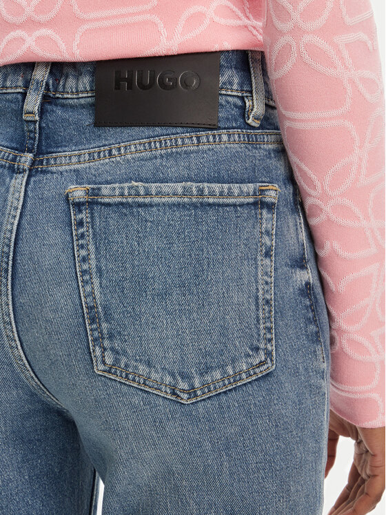 HUGO HUGO Jeans hlače Geflare_2 50541493 Modra Skinny Fit