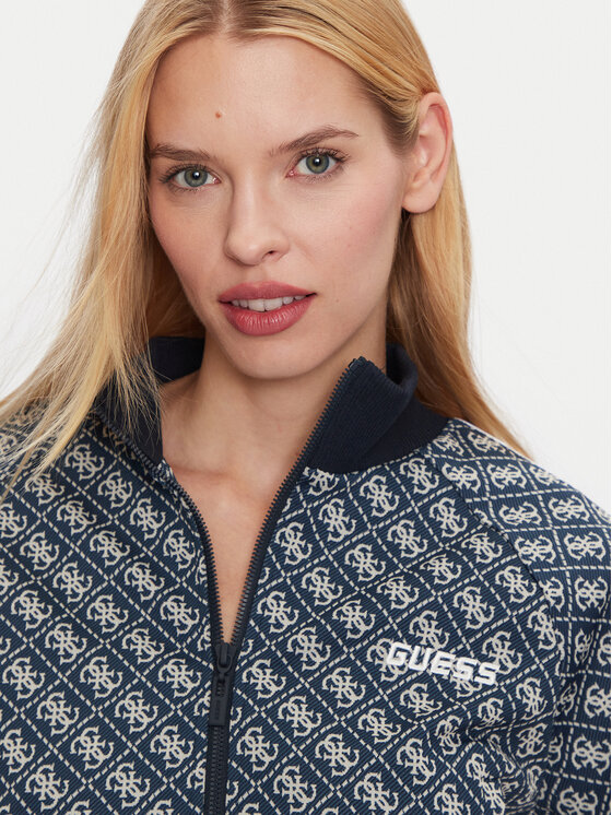 Guess Guess Μπλούζα V4BQ10 KCHW0 Σκούρο μπλε Regular Fit