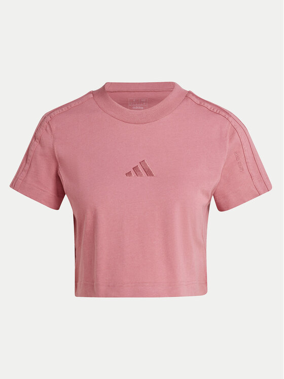 adidas adidas T-shirt ALL SZN 3-Stripes IY6849 Rosa Slim Fit