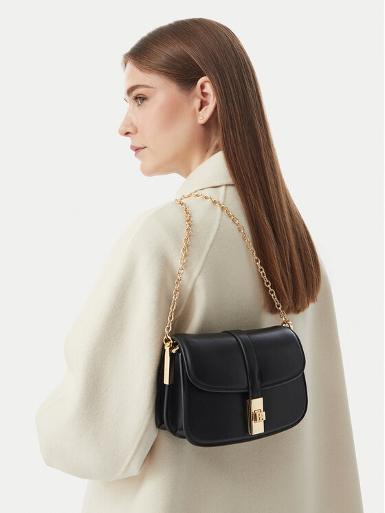 Tommy Hilfiger Tommy Hilfiger Torebka Th Heritage Chain Crossover AW0AW19319 Czarny