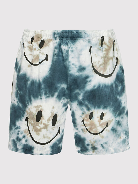 Market Market Športne kratke hlače Unisex SMILEY Shibori Dye 395000526 Siva Regular Fit