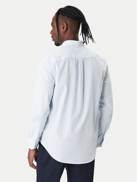 Tommy Hilfiger Tommy Hilfiger Cămașă Gingham MW0MW41713 Albastru celest Regular Fit