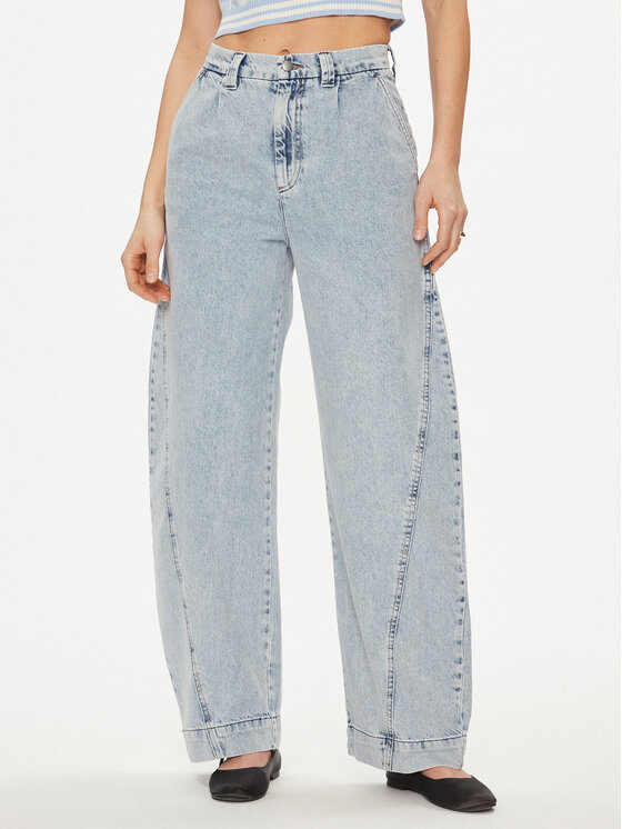 United Colors Of Benetton United Colors Of Benetton Jeans hlače 4VUCDE01M Modra Relaxed Fit