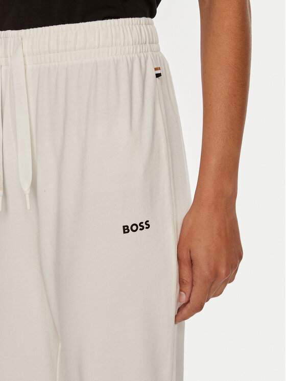 BOSS Boss Spodnji del trenirke 50520148 Écru Relaxed Fit
