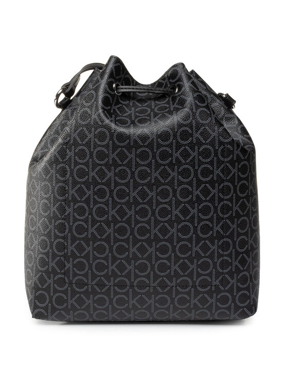 Calvin Klein Handtasche Ck Mono Drawstring Md K60K606477 Schwarz Modivo