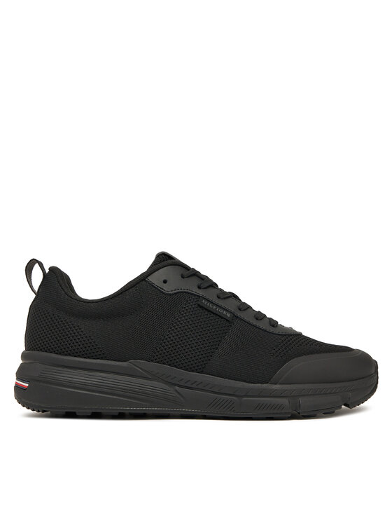 Tommy Hilfiger Sneakersy Lightweight Modern Knit Runner FM0FM05326 Čierna