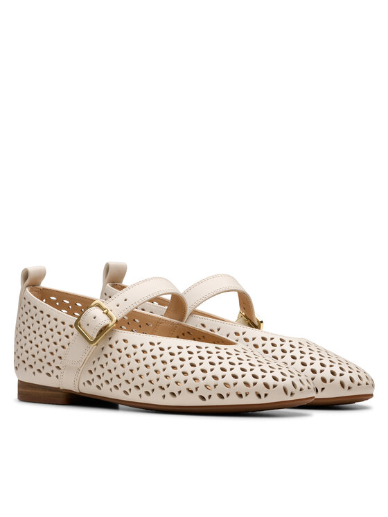 Clarks Clarks Półbuty Fawna Jane 26181230 Écru