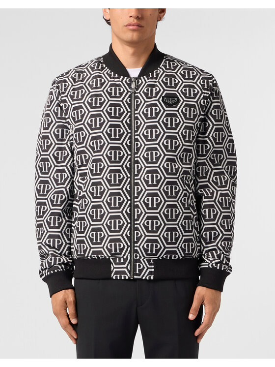 PHILIPP PLEIN PHILIPP PLEIN Bundy bomber 31472 Čierna Regular Fit