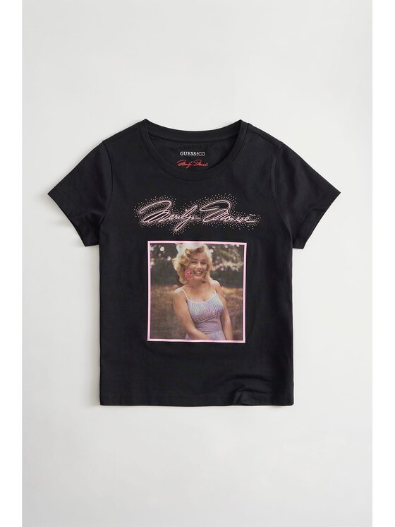 Guess Guess T-shirt W6BI51 K6658 Nero Regular Fit