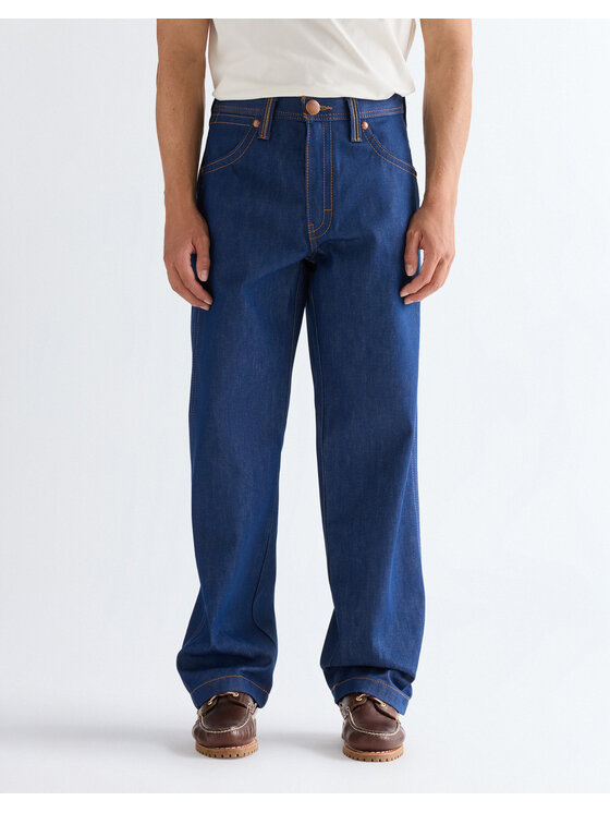 Wrangler Wrangler Jeansy SUPERJEANS Niebieski Loose Fit