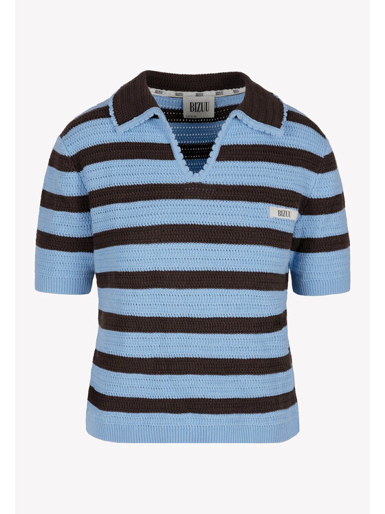 BIZUU BIZUU Sweter PELLA Niebieski Standard Fit