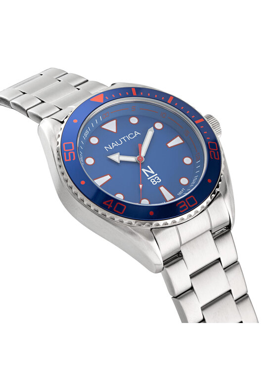 Nautica Nautica Pulkstenis NAPFWS221 Sudraba