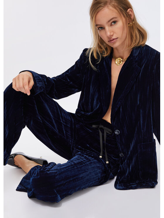 Liu Jo Liu Jo Pantaloni di tessuto CF5404T094A94028 Celeste Regular Fit