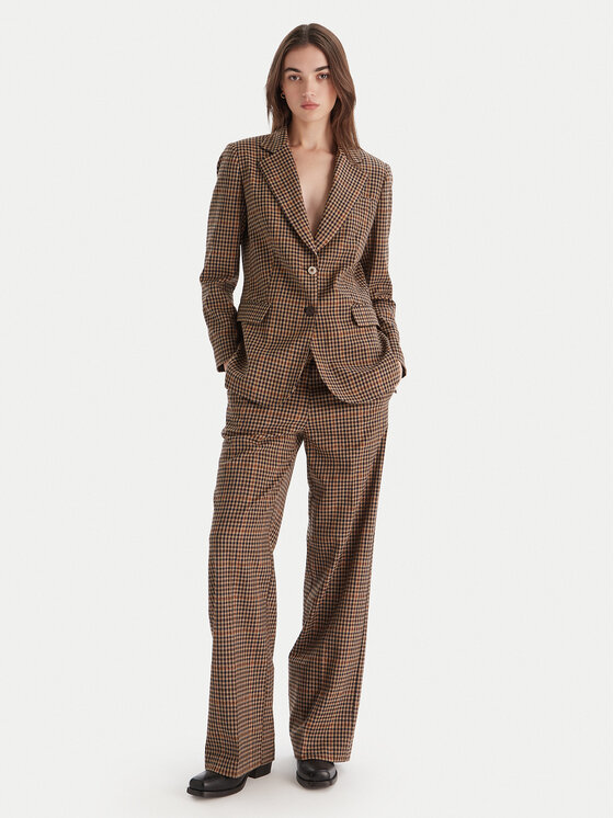 Liu Jo Liu Jo Pantaloni din material MF5349 T4335 Maro Regular Fit