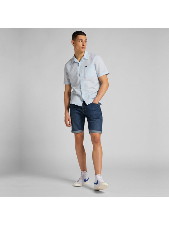 Lee Lee Camicia SS RESORT SHIRT Blu Regular Fit