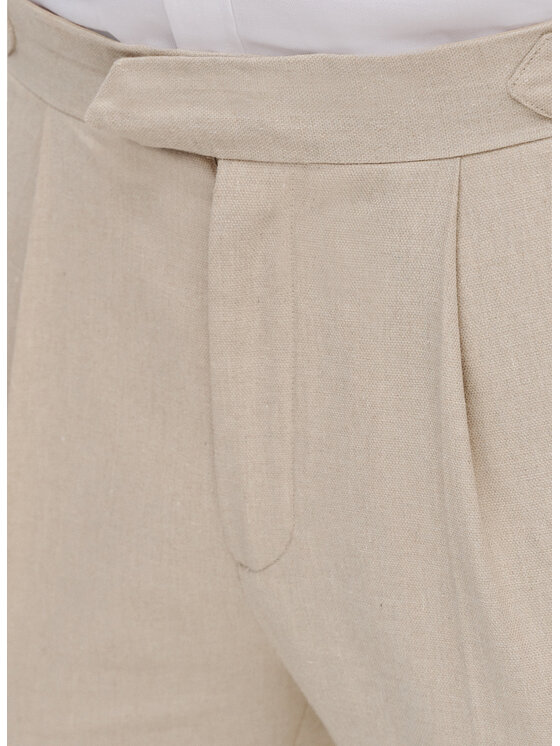 Pako Lorente Pako Lorente Spodnie materiałowe P25SF-WX-003 Beżowy Regular Fit