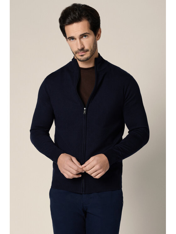 Lancerto Lancerto Sweter Riki SW073225000050 Granatowy Regular Fit