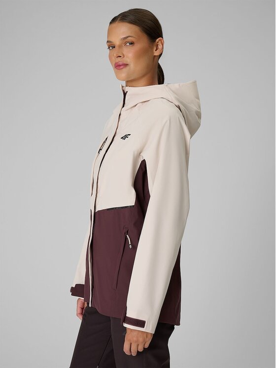 4F 4F Outdoorová bunda 4FRAW26TTJAF1367-12S Bílá Regular Fit