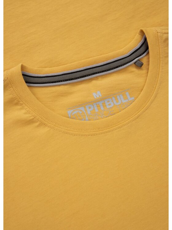 PITBULL PITBULL T-Shirt SMALL LOGO Żółty Regular Fit