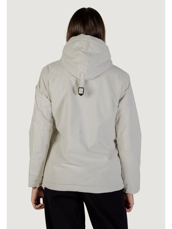 Napapijri Napapijri Μπουφάν δερμάτινο RAINFOREST W PKT 4 Μπεζ Egg Fit