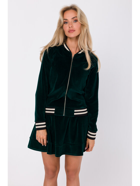 Made of Emotion Made of Emotion Bluza M766 Zielony Modern Fit