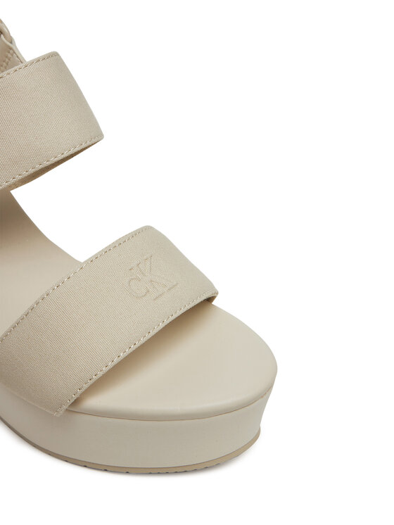 Calvin Klein Jeans Calvin Klein Jeans Sandály Wedge Sandal Webbing In YW0YW01790 Šedá