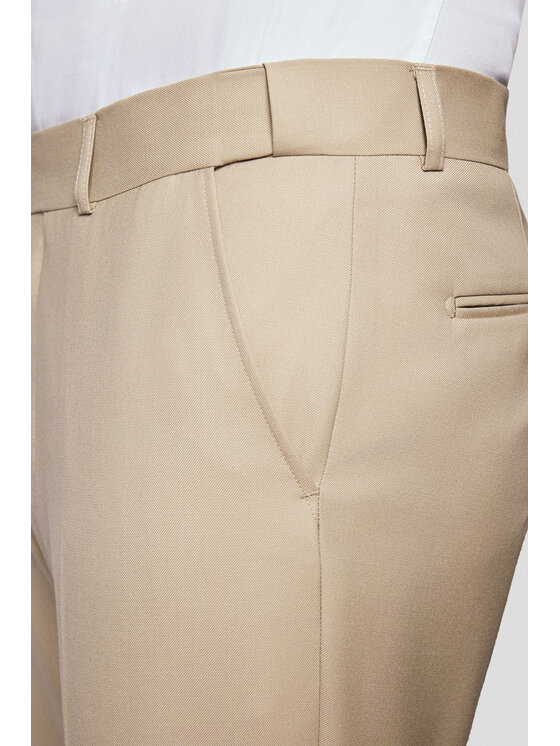 Lancerto Lancerto Garnitur Percoto GA073125000005 Beżowy Slim Fit