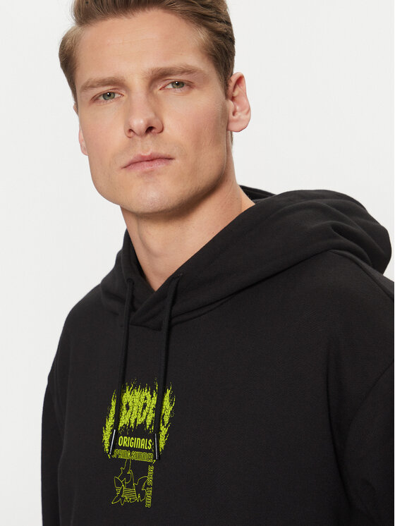 adidas adidas Mikina Q12 Training Supply Fashion Death Metal JN5703 Čierna Loose Fit
