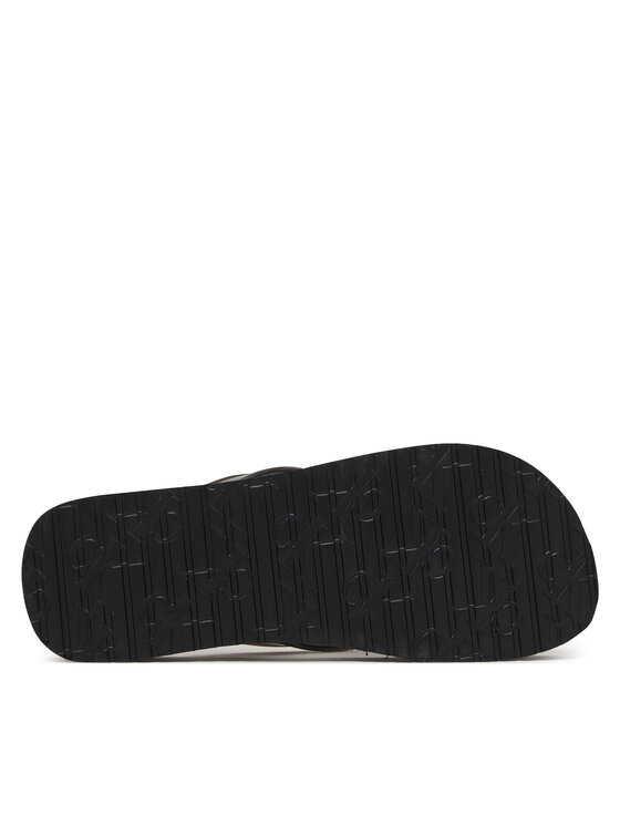 Calvin Klein Calvin Klein Žabky Flatform Flip Flop Met Tpu HW0HW03120 Černá