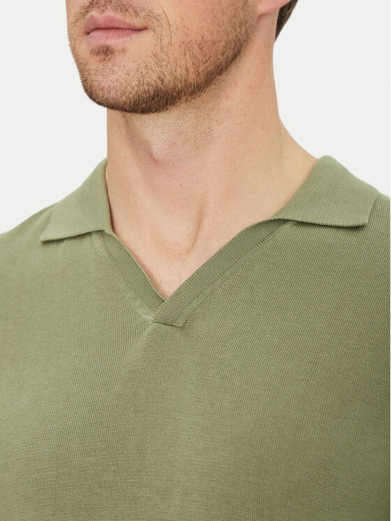Blend Blend Polo 20718362 Zielony Regular Fit