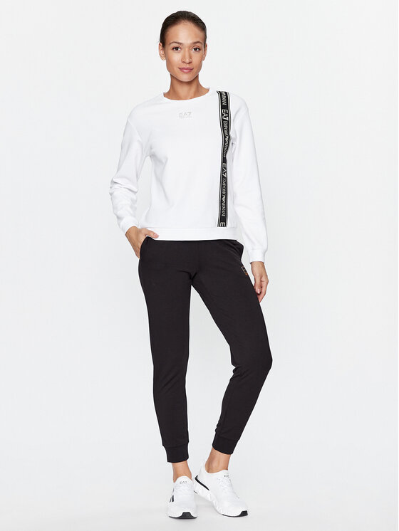 EA7 Emporio Armani EA7 Emporio Armani Džemperis 6RTM25 TJKWZ 1100 Balta Regular Fit