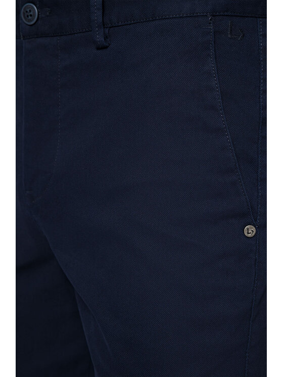 Lancerto Lancerto Chinosy Monaco SP082123000001 Granatowy Slim Fit