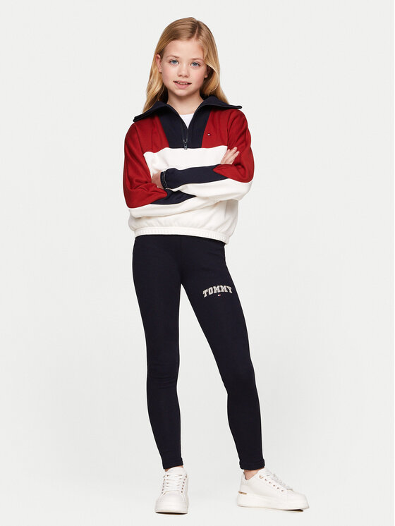 Tommy Hilfiger Tommy Hilfiger Leggings Varsity KG0KG08082 Sötétkék Slim Fit