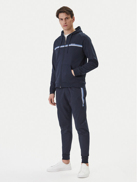 BOSS BOSS Pulóver Authentic 50554785 Sötétkék Regular Fit