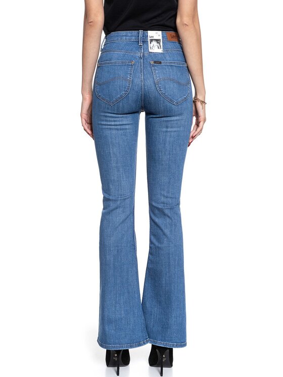 Lee Lee Jeansy BREESE Niebieski Loose Fit