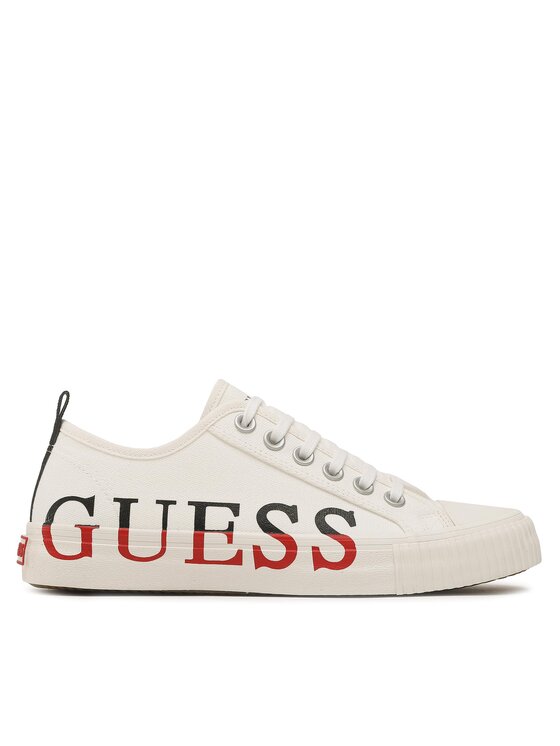 Guess Plátenky New Winners Low FM6NWL FAB12 Biela